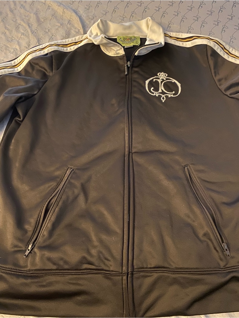 Juicy Couture BrownTrack Jacket with White Trim